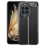 Huawei Nova 14 Pro 5G-skal med litchitextur och flexibelt TPU-skal, svart