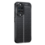 For Huawei nova 14 Pro 5G Case Litchi Texture TPU Flexible Phone Cover, Black
