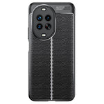 For Huawei nova 14 Ultra 5G Case Litchi Texture TPU Flexible Phone Cover, Black