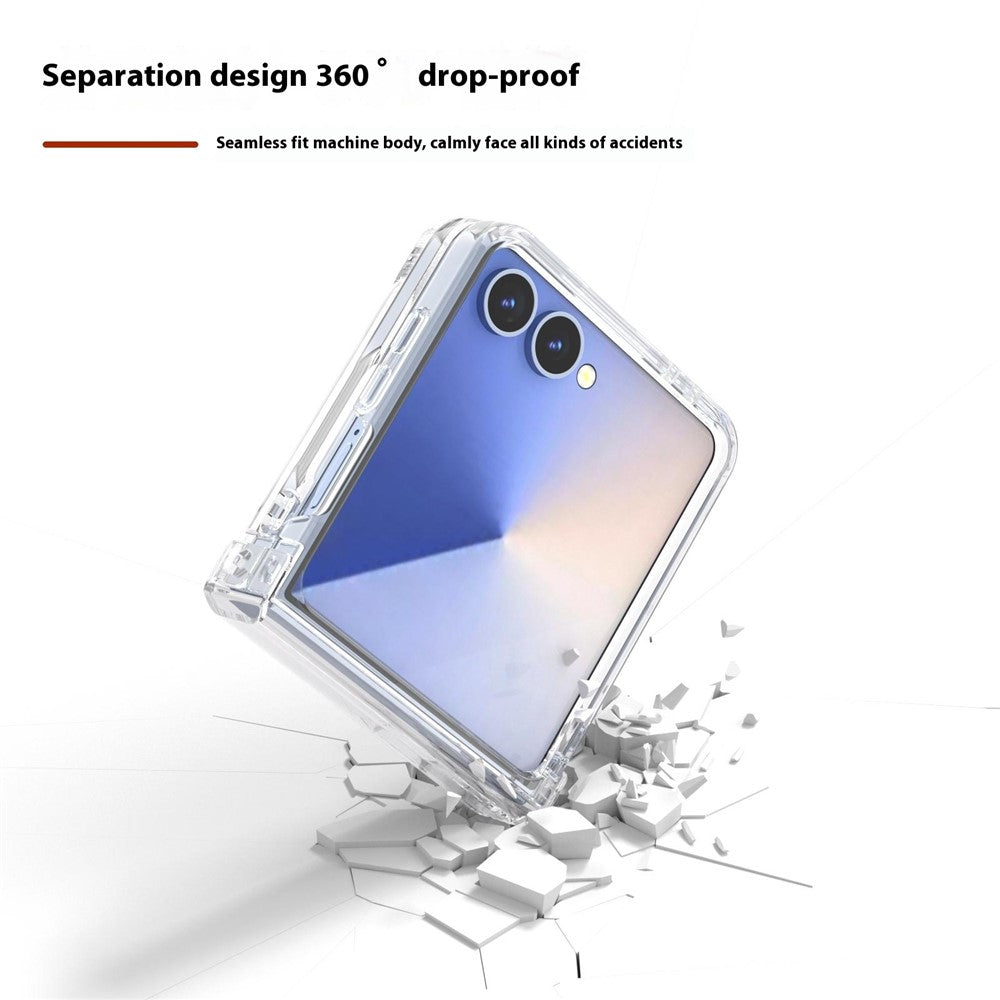 For Samsung Galaxy Z Flip7 5G Case Anti-Drop Transparent Hard PC Phone Cover