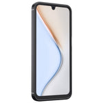 Til Samsung Galaxy A18 5G / A18 4G / A17 5G / A17 4G Cover Litchi tekstur TPU fleksibel telefoncover, sort