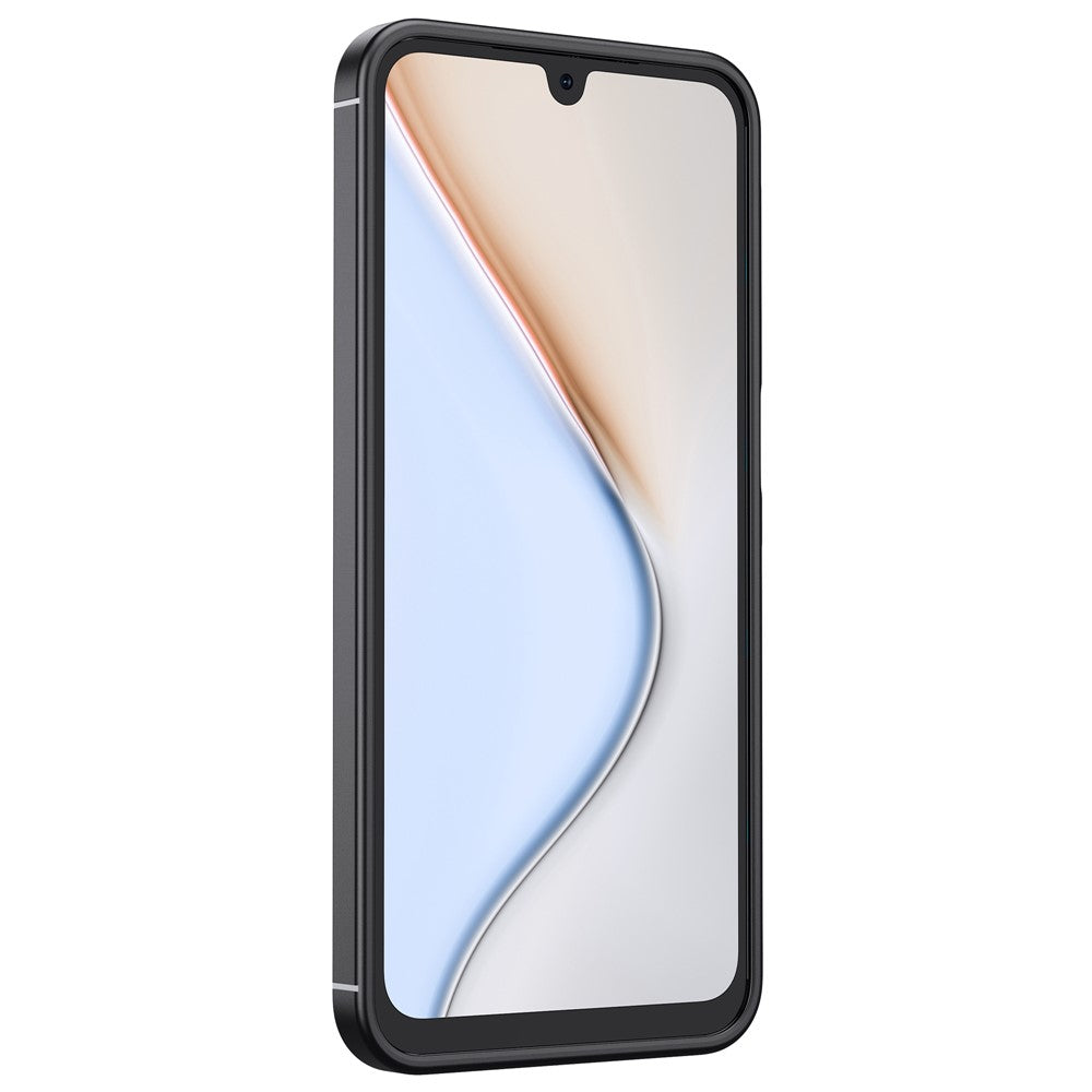 Til Samsung Galaxy A18 5G / A18 4G / A17 5G / A17 4G Cover Litchi tekstur TPU fleksibel telefoncover, sort