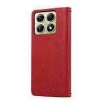 For Xiaomi 14T Case Multi Card Slots Zipper Leather Phone Cover with Wrist Strap
