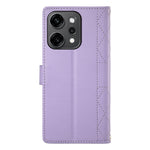 For Oppo Reno14 Pro 5G (Global) Case Rhombus Stitching Wallet Stand Leather Phone Cover with Long  /  Short Strap