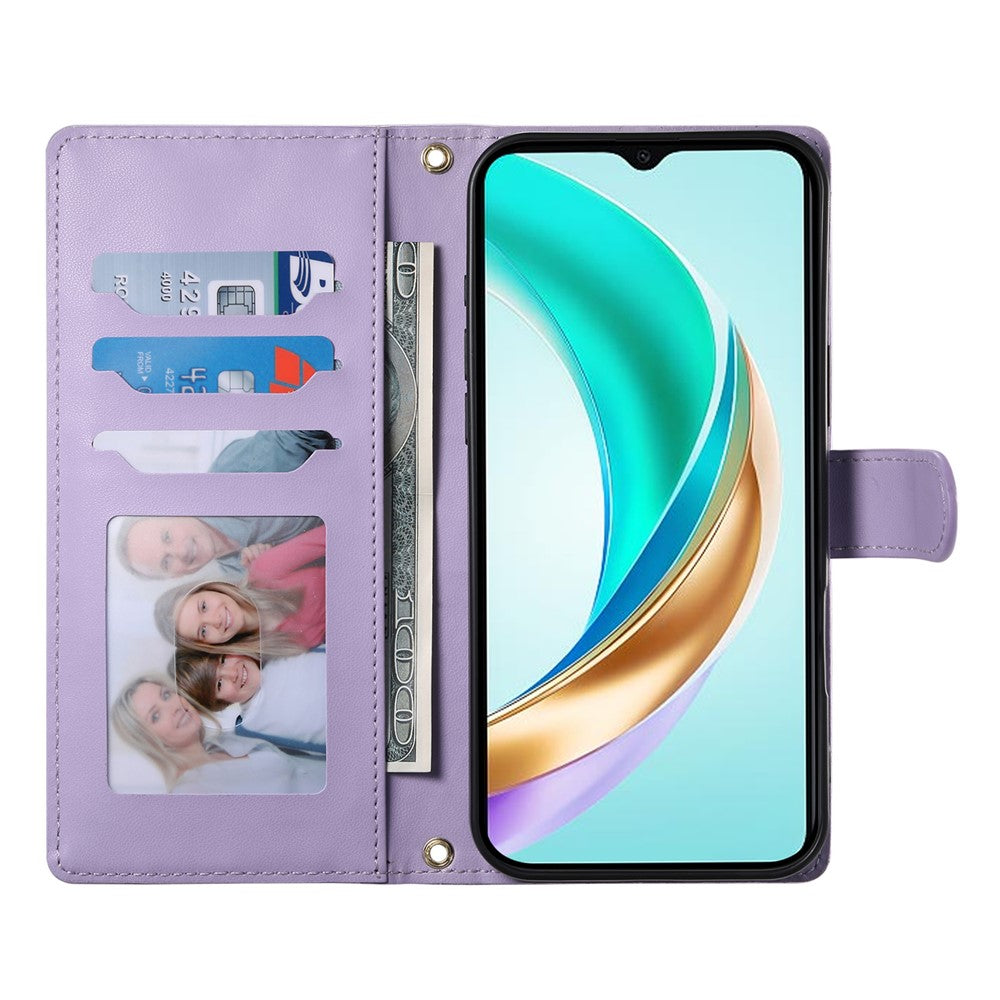 For Huawei nova 14 5G Case Rhombus Stitching Wallet Stand Leather Phone Cover with Long  /  Short Strap