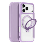 DUX DUCIS For iPhone 17 Pro Max Leather Case  Skin X Pro Series Rotary Kickstand Cover Compatible with MagSafe
