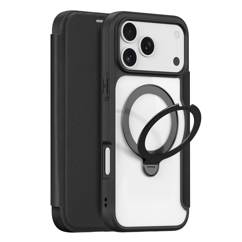 DUX DUCIS Til iPhone 17 Pro Lædercover Skin X Pro Series Rotationsfod Cover Kompatibel med MagSafe