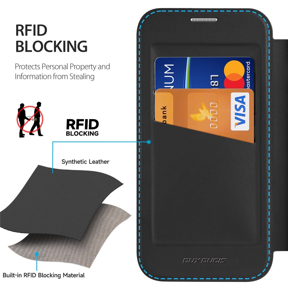 DUX DUCIS Til iPhone 17 Pro Lædercover Skin X Pro Series Rotationsfod Cover Kompatibel med MagSafe