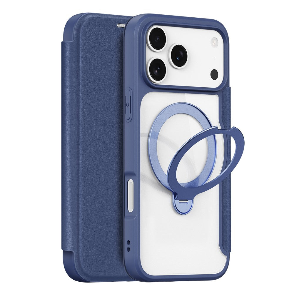 DUX DUCIS Til iPhone 17 Pro Lædercover Skin X Pro Series Rotationsfod Cover Kompatibel med MagSafe
