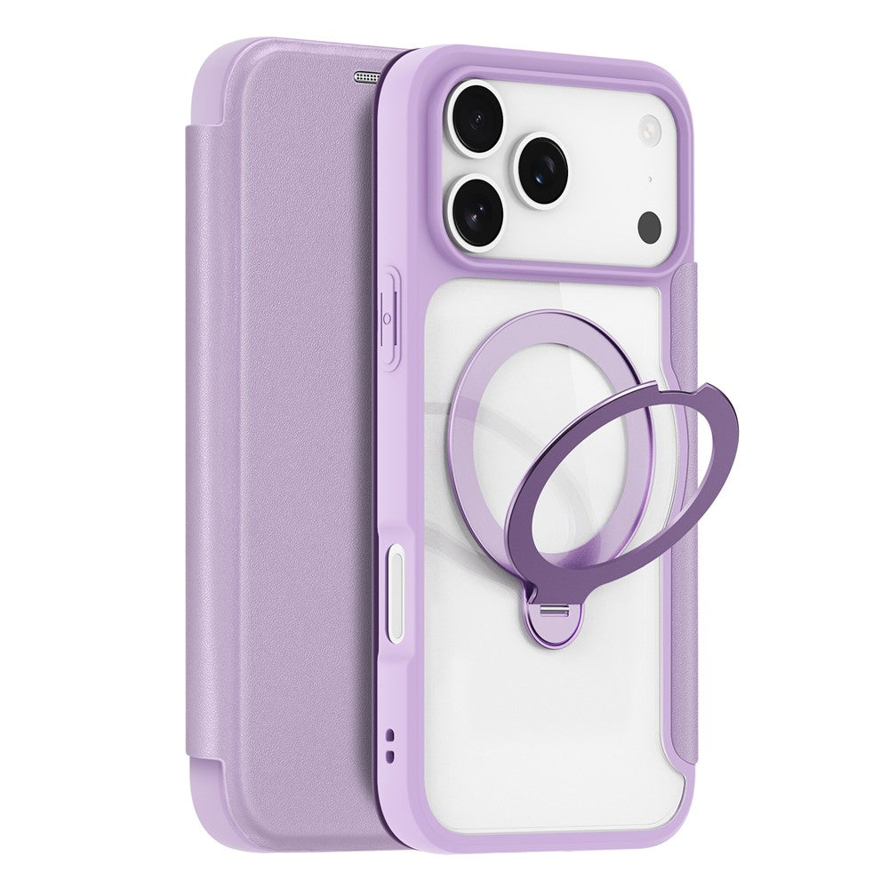 DUX DUCIS Til iPhone 17 Pro Lædercover Skin X Pro Series Rotationsfod Cover Kompatibel med MagSafe