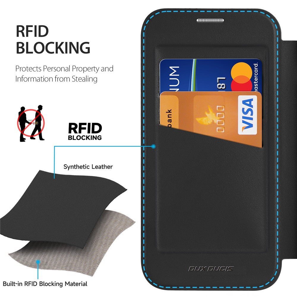 DUX DUCIS For iPhone 17 Pro Max Leather Case  Skin X Pro Series Flip Cover Compatible with MagSafe