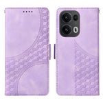 Oppo Reno13 Pro 5G / Oppo Reno14 Pro 5G (Kina) / Oppo Reno14 Pro 5G (Global) Läderfodral Plånbok Rombpräglat mobilfodral Stativ med Rem