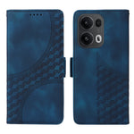 Oppo Reno13 Pro 5G / Oppo Reno14 Pro 5G (Kina) / Oppo Reno14 Pro 5G (Global) Läderfodral Plånbok Rombpräglat mobilfodral Stativ med Rem