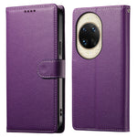 For Huawei nova 14 Ultra 5G Case Magnetic Snap Litchi Texture Leather Wallet Phone Cover with Wrist Strap