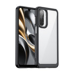 WANLONFENG-mobilcover til Samsung Galaxy A17 5G / A17 4G, XC-serien, TPU-akrylcover med hærdet glas (stort linsehul)