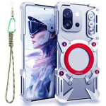 OnePlus 13T 5G / 13s 5G Bumper Case Kickstand Aluminiumlegering Magnetiskt mobilskal med Handledsrem
