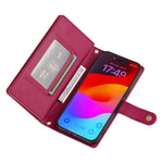Til iPhone 18 Pro Max / 17 Pro Max Cover Lynlåslomme Pung Læder Telefoncover med Remme