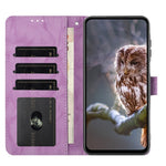 For Honor 400 5G (Global) Case Owl Imprinted PU Leather Wallet Phone Cover with Wrist Strap