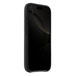MELKCO For iPhone 16 Pro Max Magnetic Case Genuine Cow Leather PC Phone Back Cover
