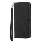 DIERFENG DF-03 For Huawei nova 14 Pro 5G Case Lines Imprint Wallet Leather Phone Cover with Wrist Strap