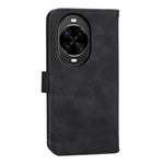 DIERFENG DF-03 For Huawei nova 14 Pro 5G Case Lines Imprint Wallet Leather Phone Cover with Wrist Strap