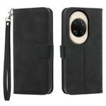 DIERFENG DF-03 For Huawei nova 14 Ultra 5G Case Lines Imprint Wallet Leather Phone Cover with Wrist Strap