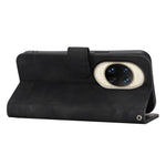 DIERFENG DF-03 For Huawei nova 14 Ultra 5G Case Lines Imprint Wallet Leather Phone Cover with Wrist Strap