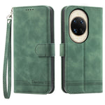 DIERFENG DF-03 For Huawei nova 14 Ultra 5G Case Lines Imprint Wallet Leather Phone Cover with Wrist Strap