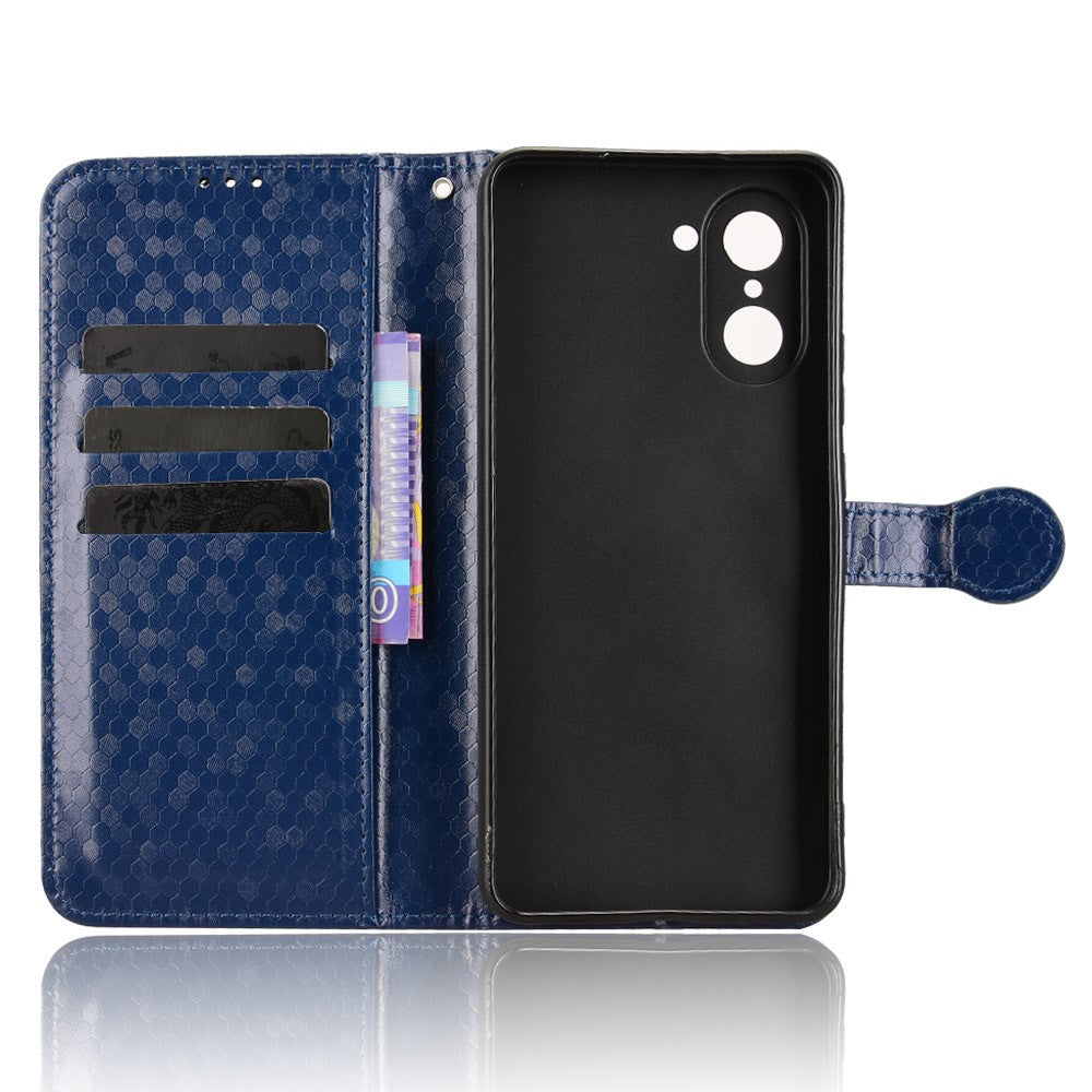 OnePlus Nord CE5 5G / Ace 5 Racing 5G Plånboksfodral Prickmönster Avtryck PU-läder mobilskal med Handledsrem
