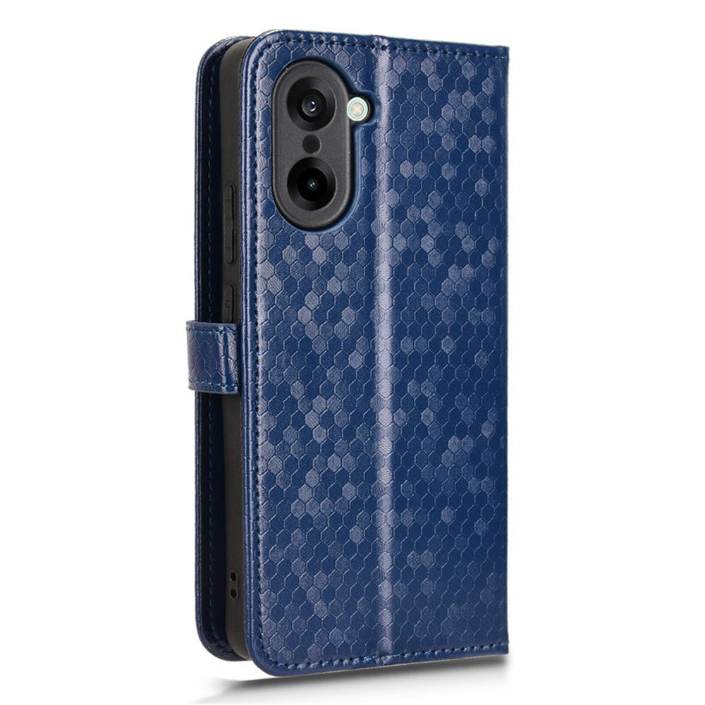 OnePlus Nord CE5 5G / Ace 5 Racing 5G Plånboksfodral Prickmönster Avtryck PU-läder mobilskal med Handledsrem