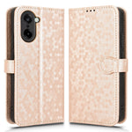 OnePlus Nord CE5 5G / Ace 5 Racing 5G Plånboksfodral Prickmönster Avtryck PU-läder mobilskal med Handledsrem