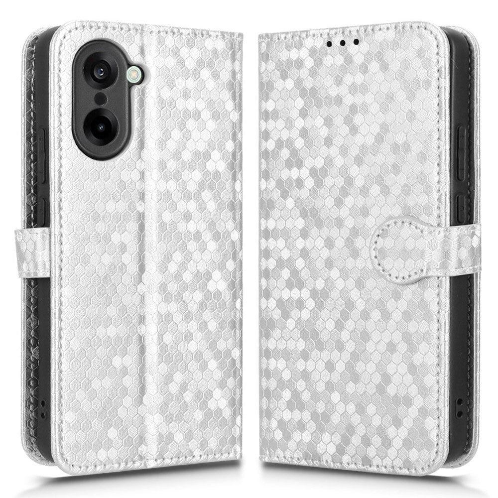 OnePlus Nord CE5 5G / Ace 5 Racing 5G Plånboksfodral Prickmönster Avtryck PU-läder mobilskal med Handledsrem