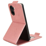 OnePlus Nord CE5 5G / Ace 5 Racing 5G Stativskal Magnetiskt Spänne Vertikalt Flip Lädermobilskal med Korthållare