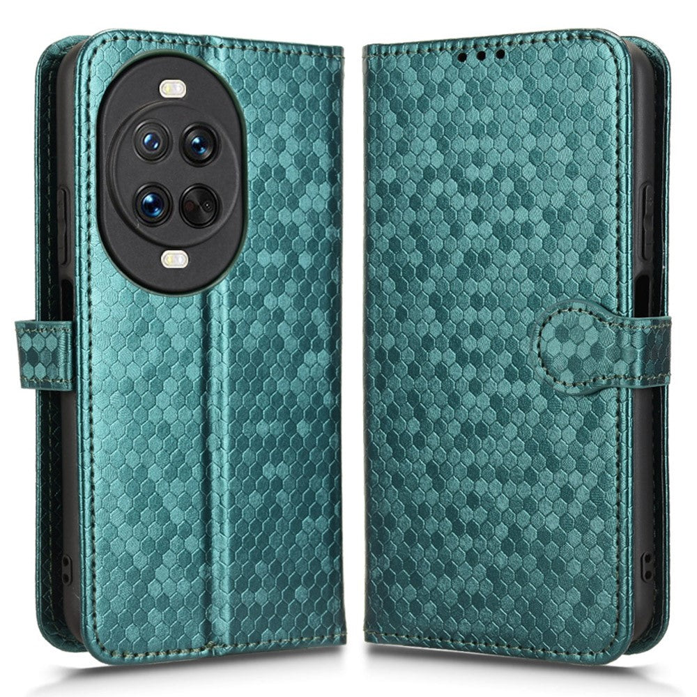 Huawei Nova 14 Pro 5G Plånboksfodral Prickmönster Avtryck PU-läder mobilskal med Handledsrem