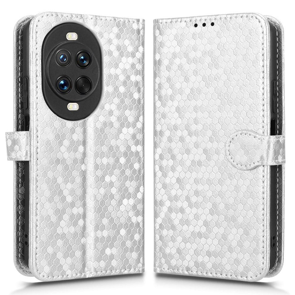 Huawei Nova 14 5G Plånboksfodral Prickmönster Avtryck PU-läder mobilfodral med Handledsrem