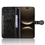Huawei Nova 14 5G Plånboksfodral Prickmönster Avtryck PU-läder mobilfodral med Handledsrem