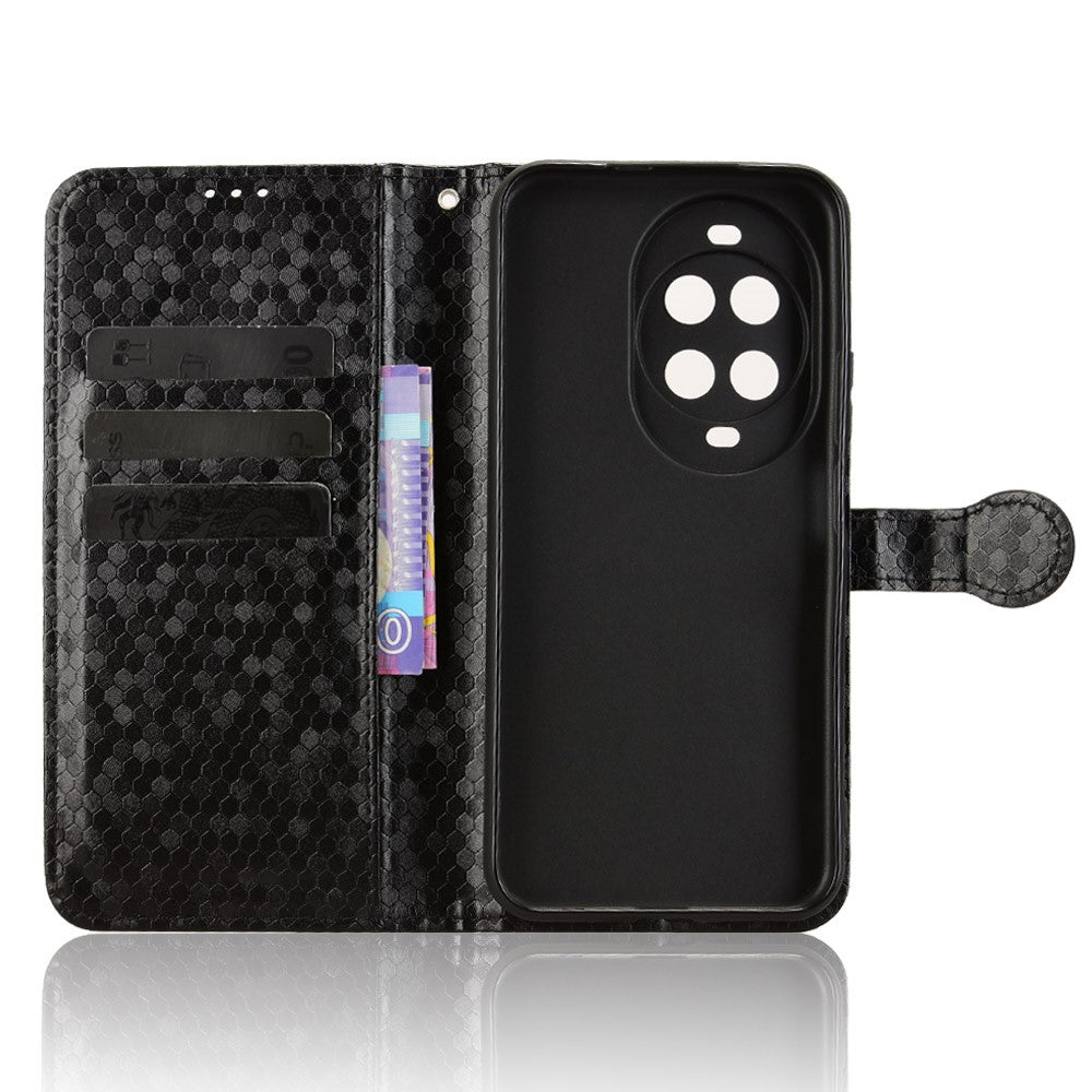 Huawei Nova 14 5G Plånboksfodral Prickmönster Avtryck PU-läder mobilfodral med Handledsrem