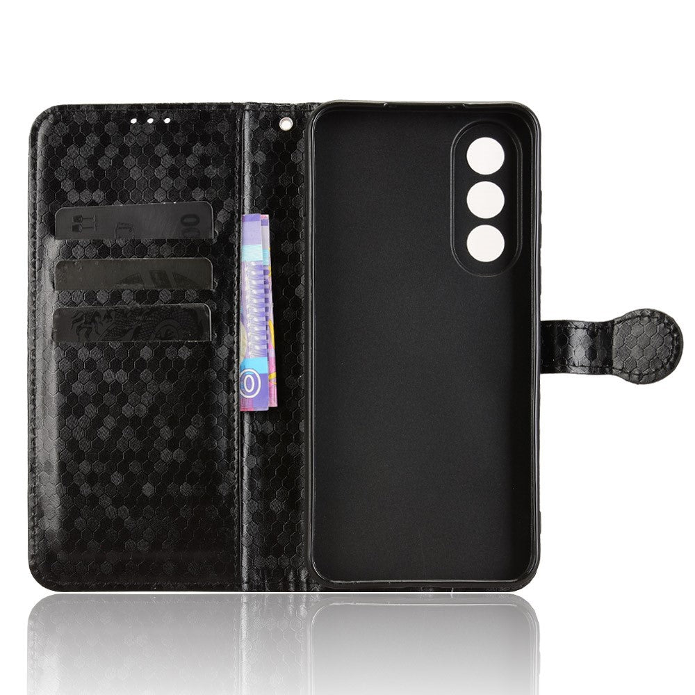 OnePlus Nord 5 5G / Ace 5 Ultra 5G Plånboksfodral i PU-läder med prickmönster och handledsrem