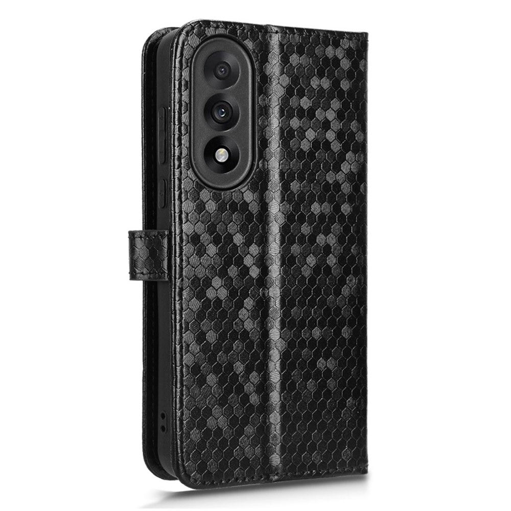 OnePlus Nord 5 5G / Ace 5 Ultra 5G Plånboksfodral i PU-läder med prickmönster och handledsrem