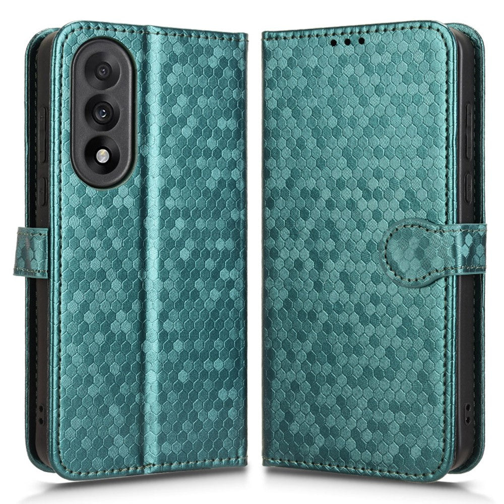 OnePlus Nord 5 5G / Ace 5 Ultra 5G Plånboksfodral i PU-läder med prickmönster och handledsrem