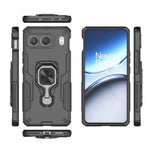 For OnePlus Nord 4 Case Rotatable Ring Kickstand PC + TPU Shockproof Phone Cover