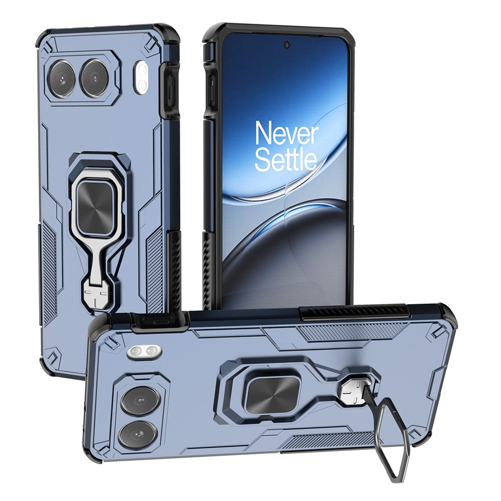 For OnePlus Nord 4 Case Rotatable Ring Kickstand PC + TPU Shockproof Phone Cover