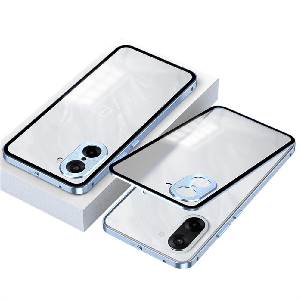 Til OnePlus Nord CE5 5G / Ace 5 Racing 5G Mat Cover i Aluminiumlegering + PC-Telefoncover Med Pop-Up Snaplås