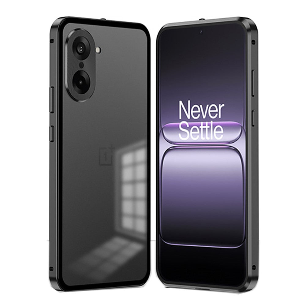 Til OnePlus Nord CE5 5G / Ace 5 Racing 5G Mat Cover i Aluminiumlegering + PC-Telefoncover Med Pop-Up Snaplås