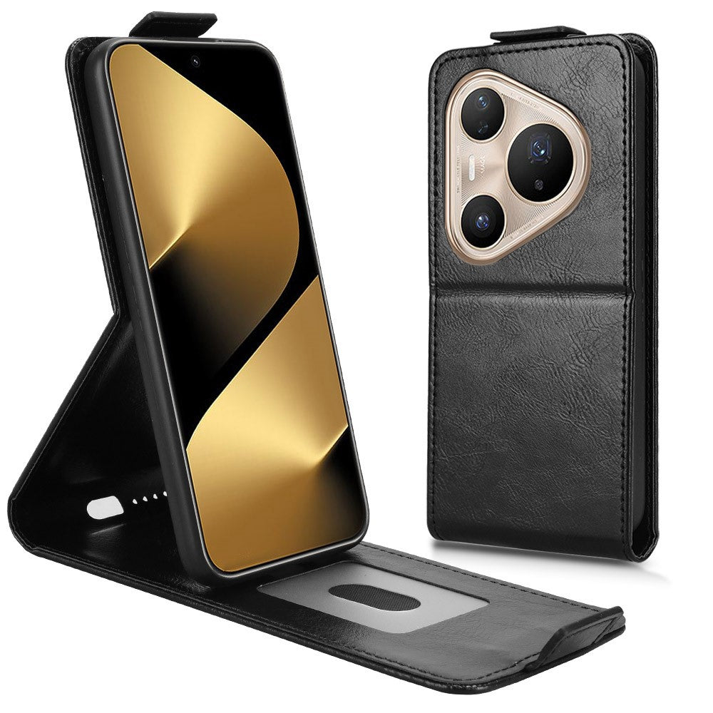 For Huawei Pura 80 Pro / 80 Pro+ Stand Case Magnetic Clasp Vertical Flip Leather Phone Cover with Card Holder