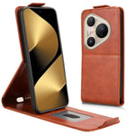 For Huawei Pura 80 Pro / 80 Pro+ Stand Case Magnetic Clasp Vertical Flip Leather Phone Cover with Card Holder