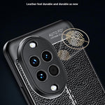 For Huawei nova 14 5G Case Litchi Texture TPU Flexible Phone Cover, Black
