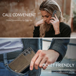 AUTSPACE For Samsung Galaxy S25+ / Galaxy S24+ Case  A13 Vintage Leather Back Cover with Magnetic Detachable Card Bag