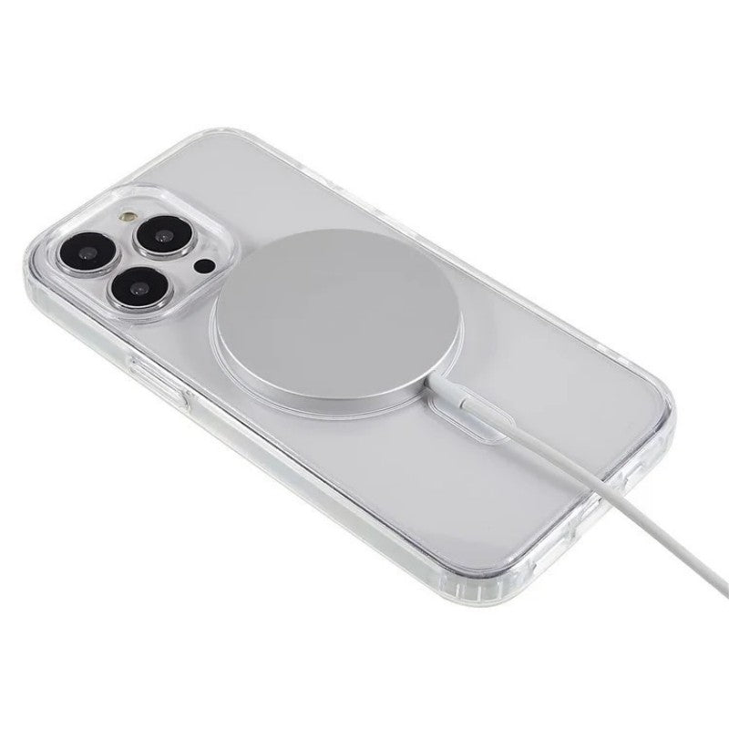 WANLONFENG For iPhone 11 Pro Max Clear Case Compatible with MagSafe  LM2 Series Phone Cover (Big Lens Hole)