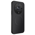 WANLONFENG For Honor X9b 5G Magnetic Case TQ Series Carbon Fiber Texture PC TPU Phone Cover